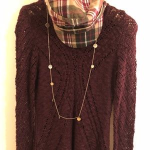 Burgundy sweater